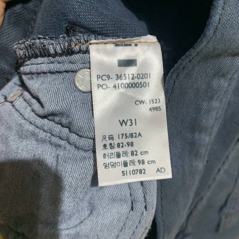 Levi's 501 Button Fly Blue Dark Cut Off‎ Shorts Mens  Size 31X12